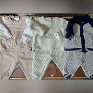 Kids Cozy Matching Sets - Cream and Navy